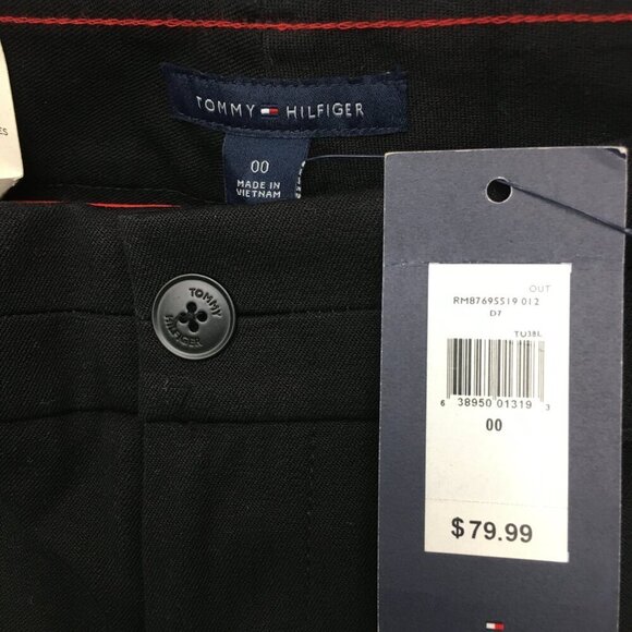 NEW Tommy Hilfiger Women's Black Riley Pants Skinny Mid Rise size 00 - Picture 4 of 10